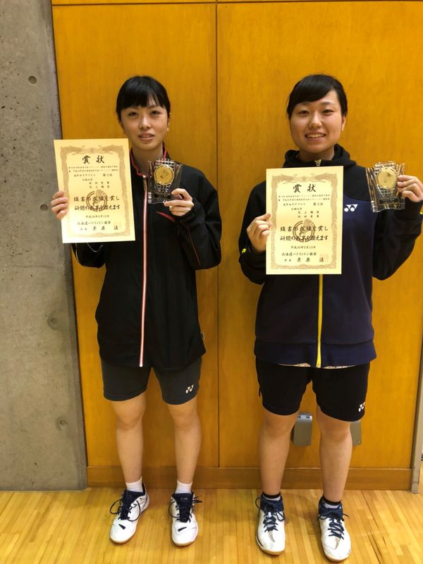 池田有希(健康福祉4年)・矢上璃奈(スポーツ教育4年)