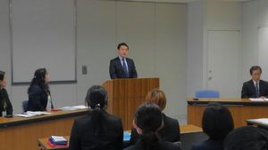 ２．	激励挨拶　北海道総合政策部　中島局長様