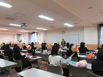 北海道室蘭東翔高等学校生徒さんの見学風景