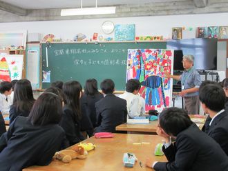 北海道室蘭東翔高等学校生徒さんの見学風景