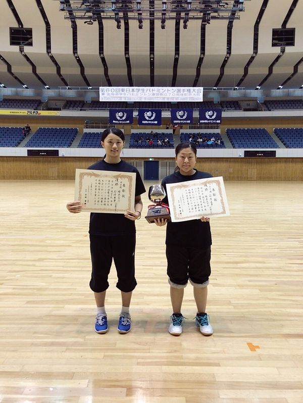 男女バドミントン部大会結果報告(第60回東日本学生バドミントン選手権大会)