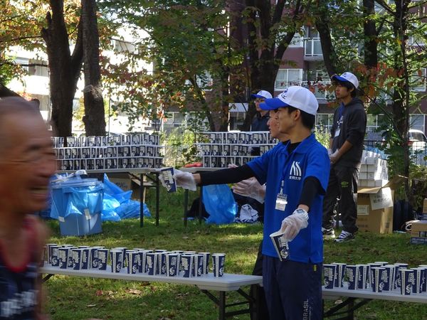 札幌マラソンのボランティアを行いました