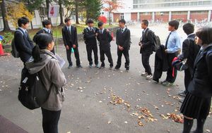 高大連携協定校の生徒が施設見学に訪れました