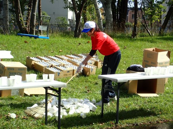 スポーツイベントのボランティアを行いました　(札幌マラソン)