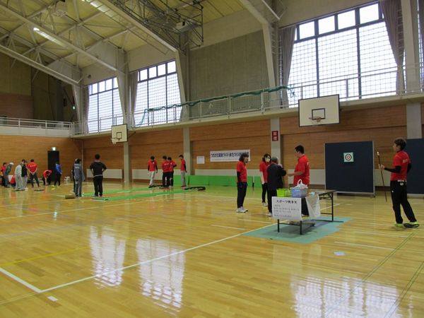 健康福祉学科1年生　「がたりんピック」のお手伝いをしました