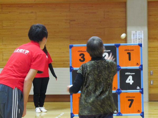 健康福祉学科1年生　「がたりんピック」のお手伝いをしました